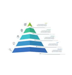 Pyramid Up Arrows Infographic Diagram Chart