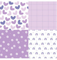 Very Peri Seamless Pattern Purple Back