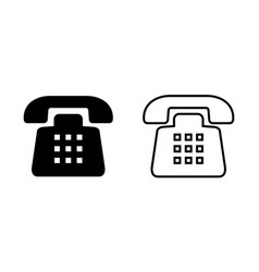 Telephone Icon Set Phone Icon