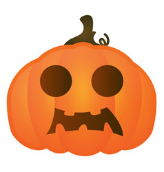 Scared Halloween Pumpkin