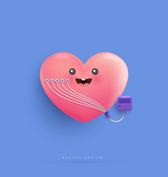 Cartoon Heart Character And Medical