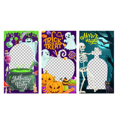 Halloween Holiday Social Media Templates Cemetery