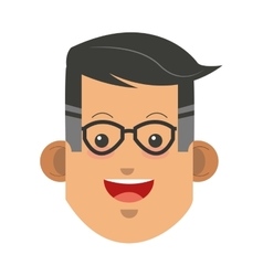 Middle Age Happy Man Icon