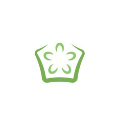 Okra Fruit Icon Logo