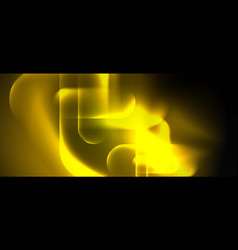 A Glowing Yellow Circle On Black Background