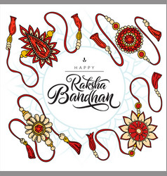 Raksha Bandhan Greeting Card With Set Of Rakhi