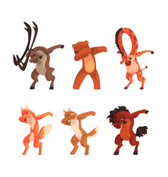 Various Animals Standing In Dub Dancing Pose