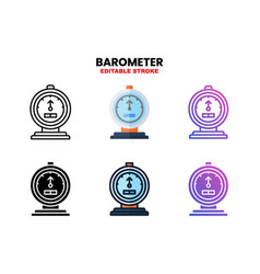 Barometer Icon Set With Different Styles