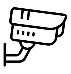 Outdoor Security Camera Icon Outline