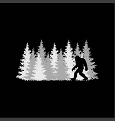 Bigfoot In The Forest Sasquatch Yeti