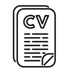 Cv Care Paper Icon Outline Review Crew