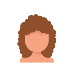 Girl Hair Stylist Icon Flat Isolated