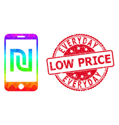 Round Scratched Everyday Low Price Badge