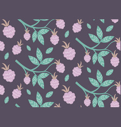 Seamless Pattern With Blackberries