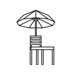 Tennis Referee Chair With Umbrella