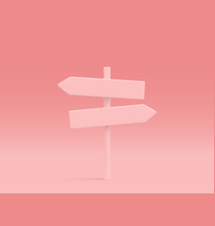 3d Realistic Street Sign Isolated On Light