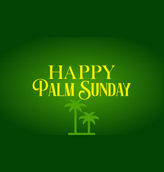 Achieve Happy Palm Sunday Text Design