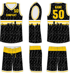 Basketball Uniform Jersey Shorts Mock Ups