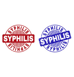 Grunge Syphilis Textured Round Stamps