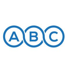 Abc Letter Logo Design On White Background