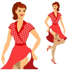 Beautiful Pin Up Girl 1950s Style