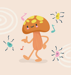 Drawing Dancing Mushroom