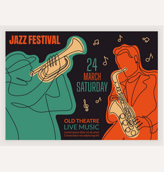 Jazz Band Poster Party Invitation Music Concert