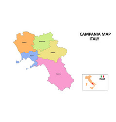 Campania Map District Map Of In District