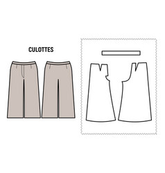 Culottes Trousers For Woman