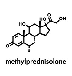 Methylprednisolone Corticosteroid Drug Molecule