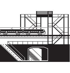 Railway Pedestrian Underpass And Overpass