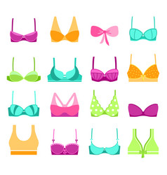 Breast Retro Bra Icons