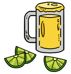 Cinco De Mayo Mexican Drinks Cartoon Clipart