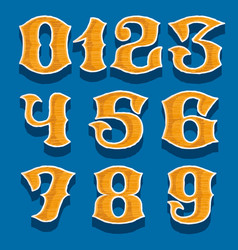 Embroidered Numbers Set In Classic Collegiate