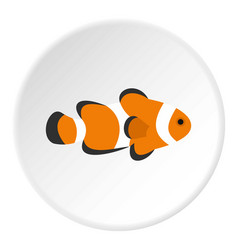 Fish Clown Icon Circle