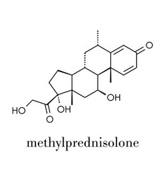 Methylprednisolone Corticosteroid Drug Molecule