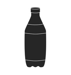 Bottle Of Soda Iconblack Logo Isolated On