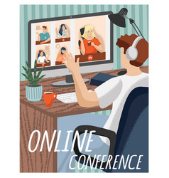 Online Video Conference For People Call Or Webinar