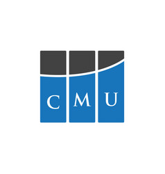 Cmu Letter Logo Design On Black Background