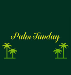 Dynamic Happy Palm Sunday Text Design