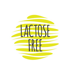 Lactose Free Icon Isolated Label Sign Symbol