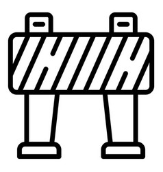 Construction Road Barrier Icon Outline