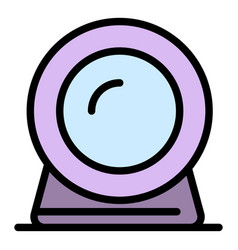 Video Conference Icon Flat