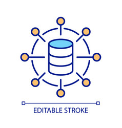 Database Network Rgb Color Icon