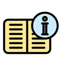 Book Information Icon Flat