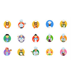 Cooking People Icon Set