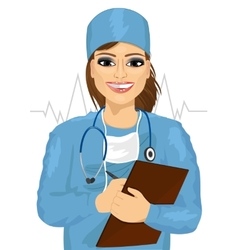 Female Doctor Or Nurse Taking Notes