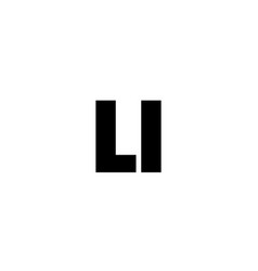 Letter L And I Li Logo Design Template Minimal