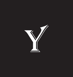 Letter Y Double Epic Geometric Symbol Simple Logo