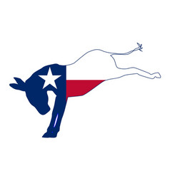 Texas Democrat Donkey Flag